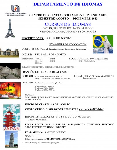 DEPARTAMENTO DE IDIOMAS