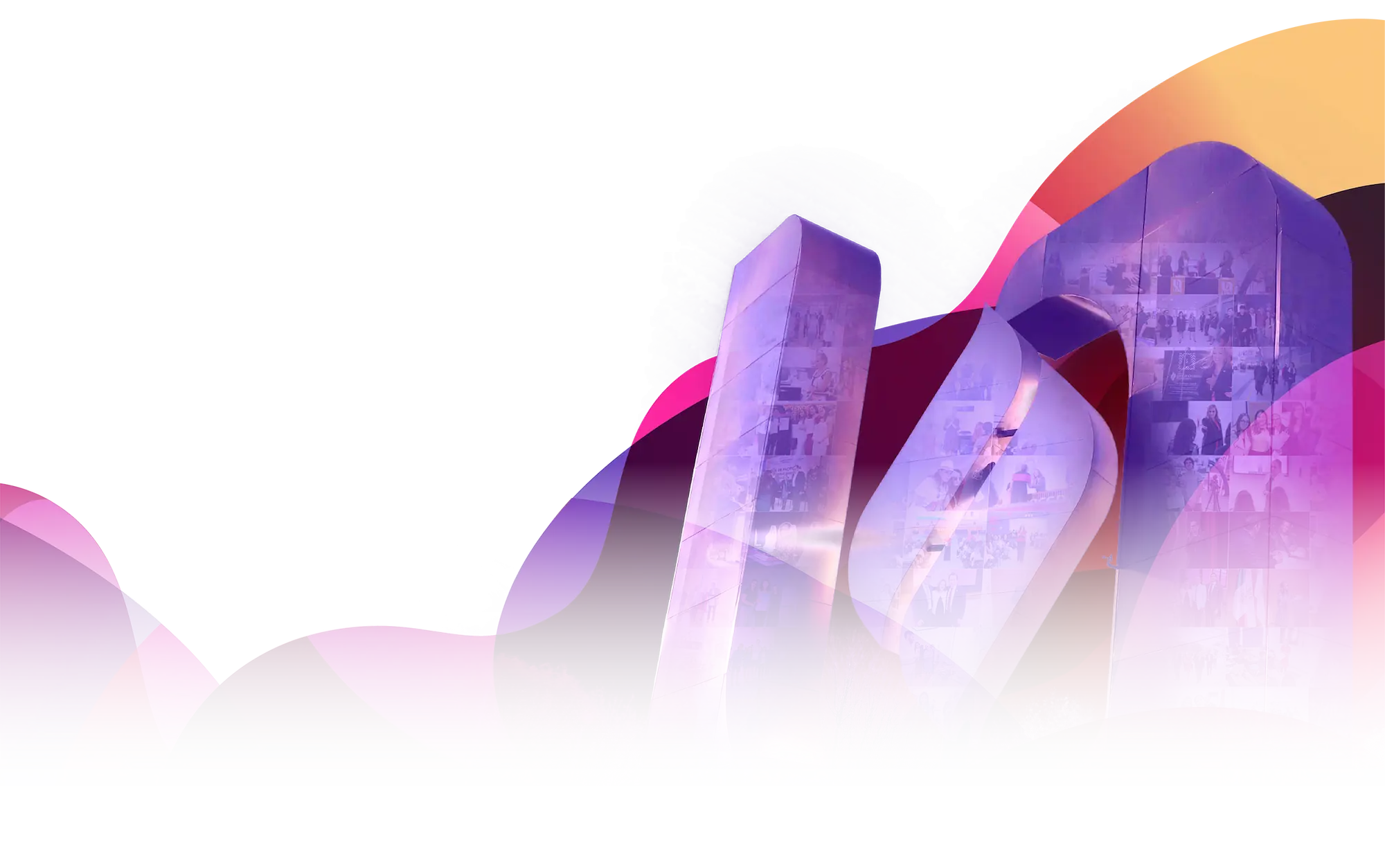 Logo de la UAA editado con un collage de personas dentro