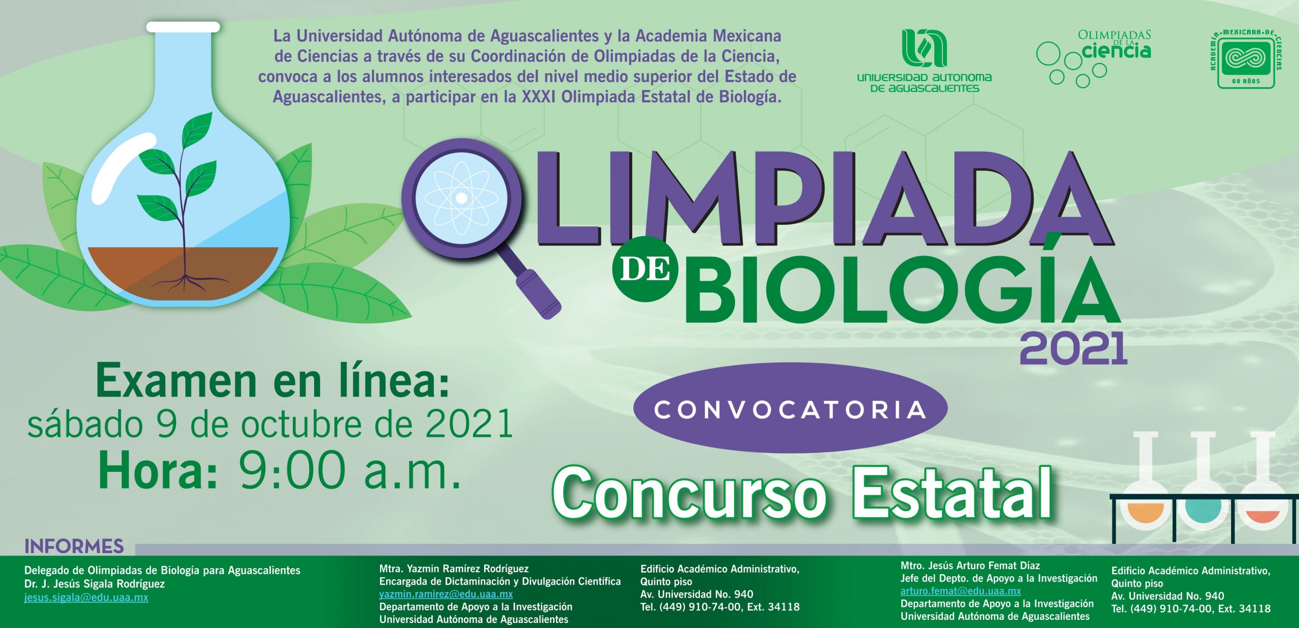 Olimpiada de Biología | UAA | Universidad Autónoma de Aguascalientes