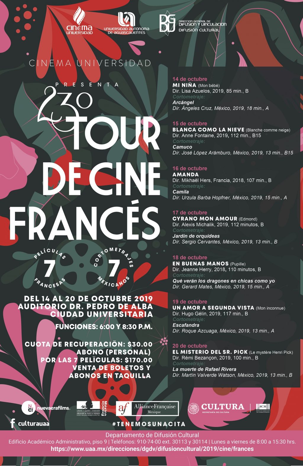 UAA da la bienvenida al 23° Tour de Cine Francés