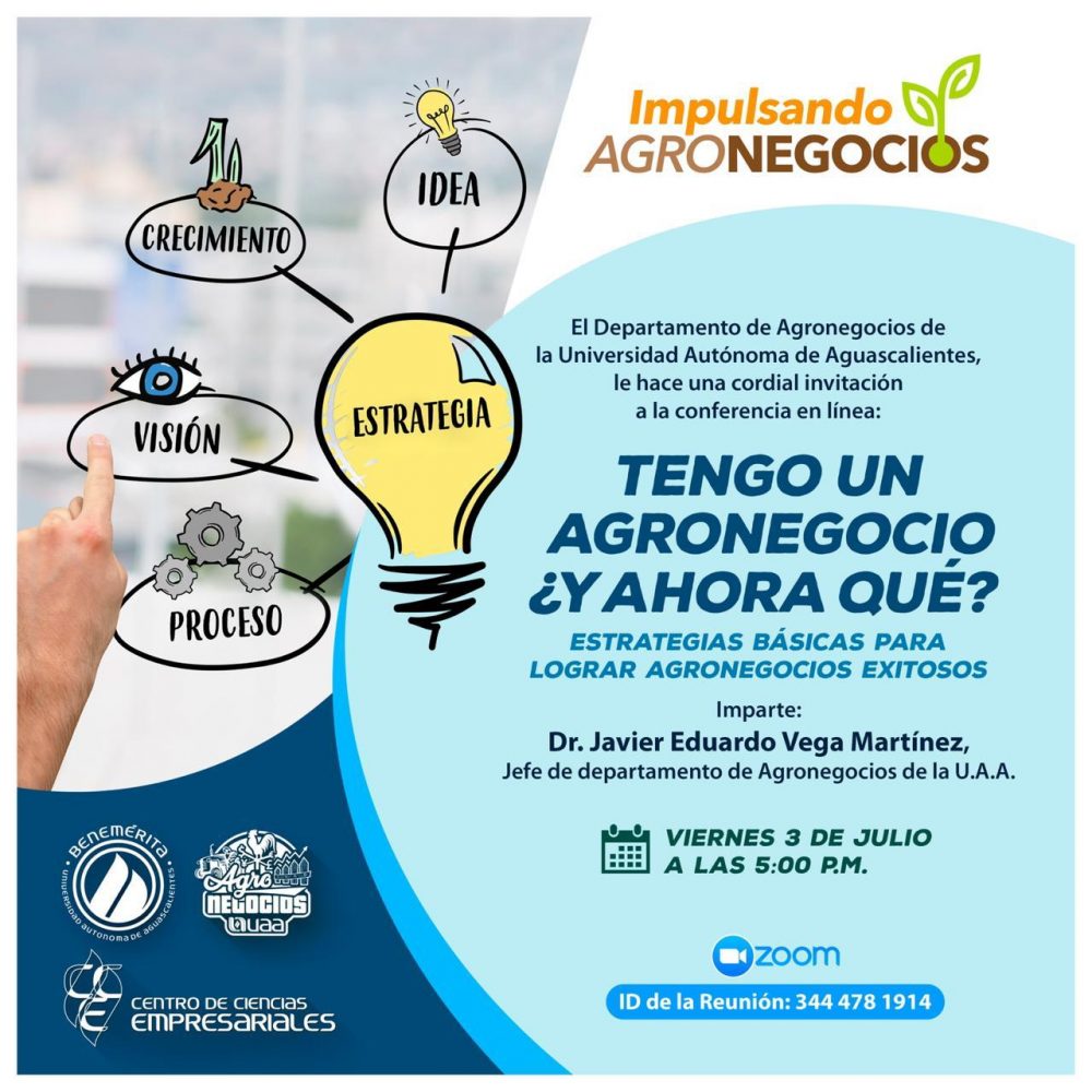 Uaa contin a brindando apoyos para agronegocios mediante conferencias