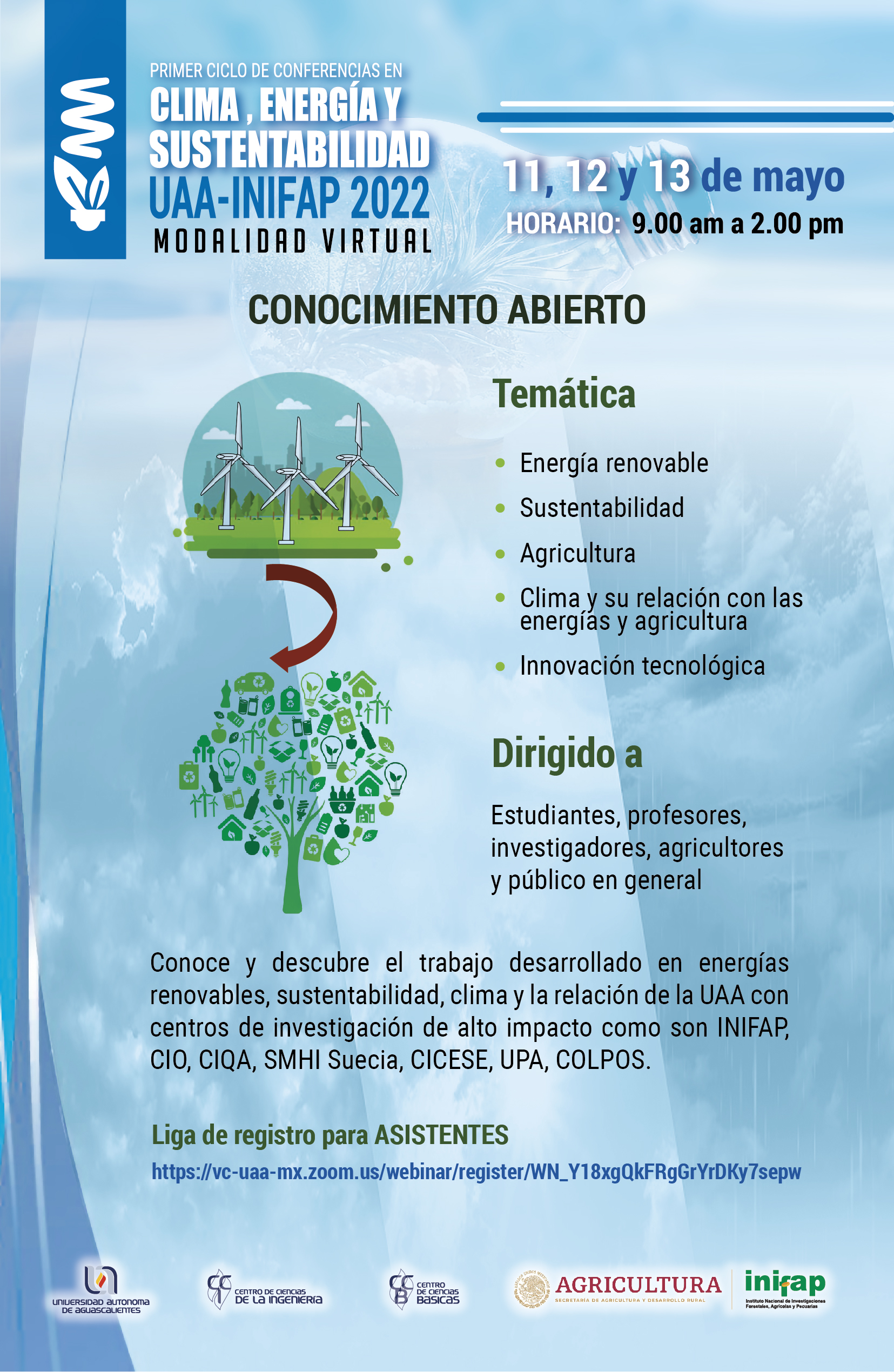 PRIMER CICLO DE CONFERENCIAS EN CLIMA, ENERGÍA Y SUSTENTABILIDAD