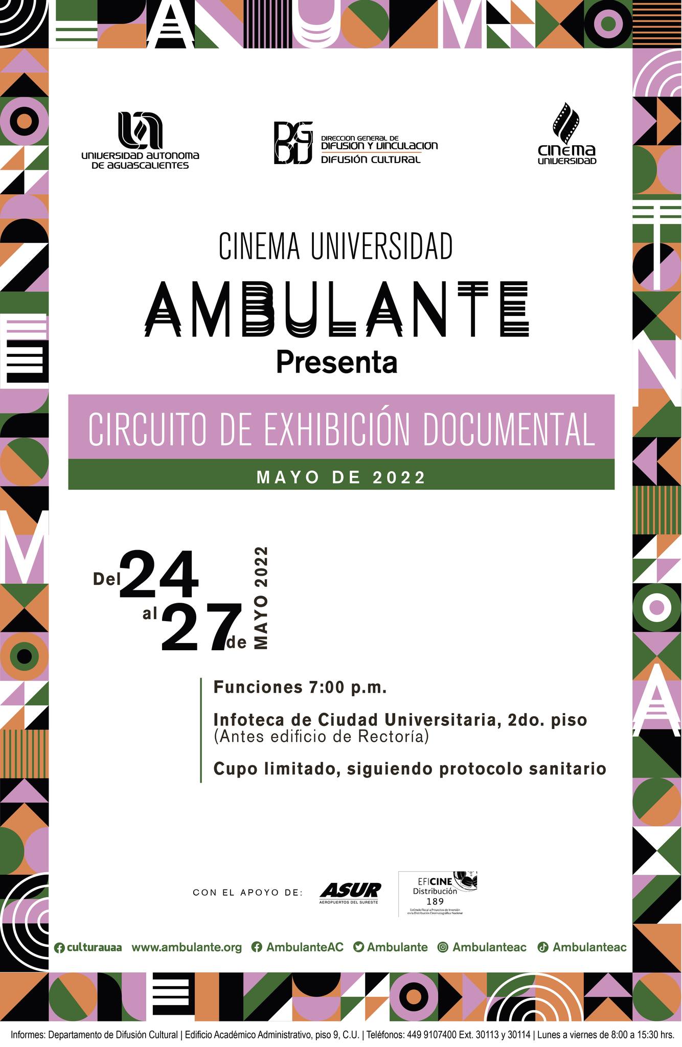 Proyectará UAA circuito de exhibición documental de “Ambulante Presenta”