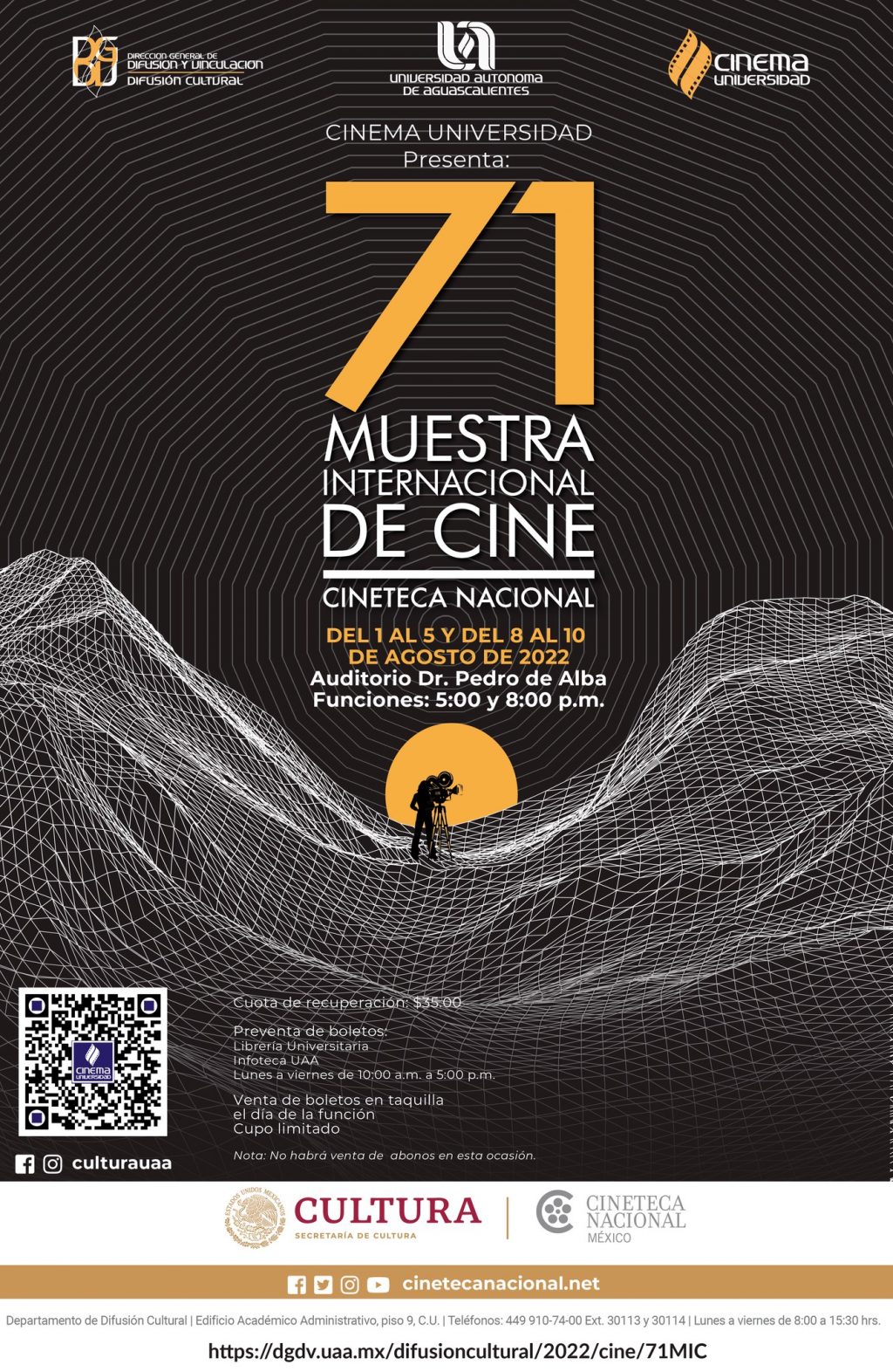 Cinema Universidad presenta la 71 Muestra Internacional de Cine