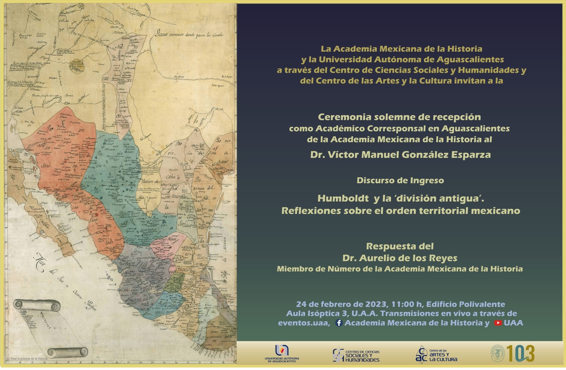 Discurso de ingreso del Dr. Víctor González Esparza a la Academia Mexicana de la Historia