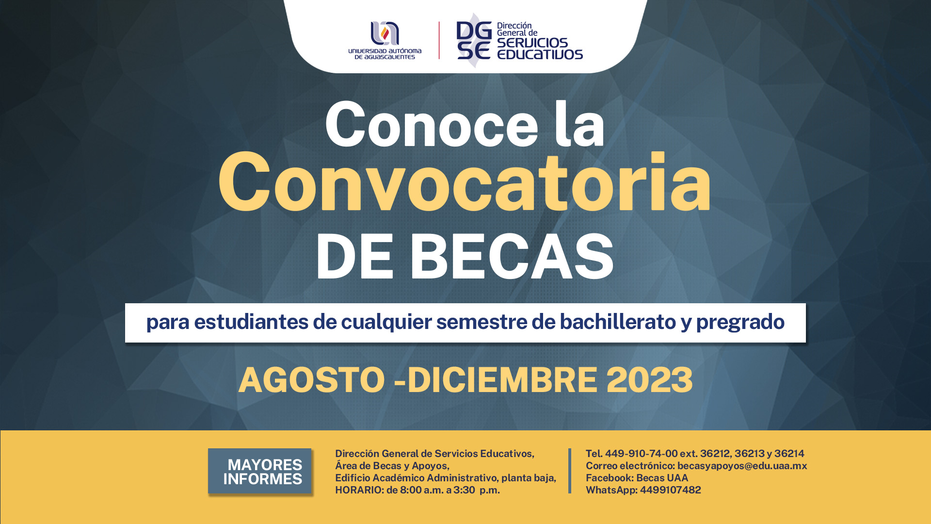 CONVOCATORIA DE BECAS 2023-02