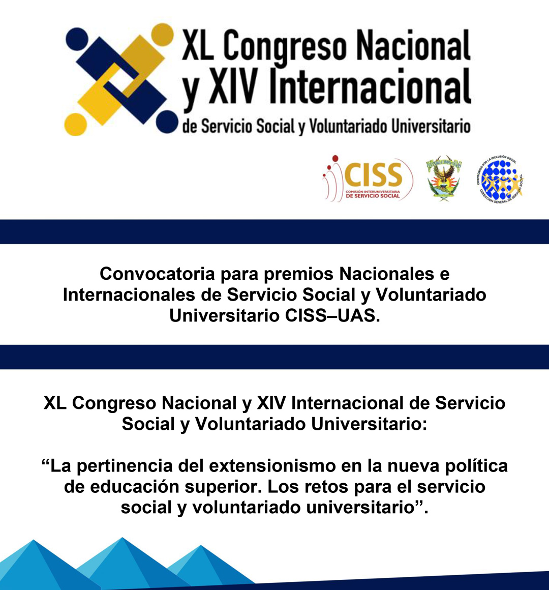 XL Congreso Nacional y XIV Internacional de Servicio Social y Voluntariado Universitario