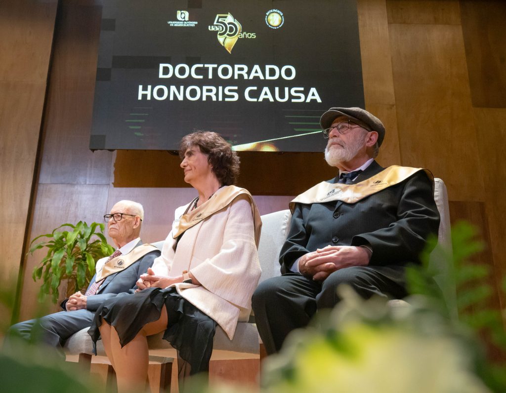 UAA otorga el Doctorado Honoris causa a la poeta Dolores Castro, el químico Alfonso Romo de Vivar y el historiador Aurelio de los Reyes García Rojas