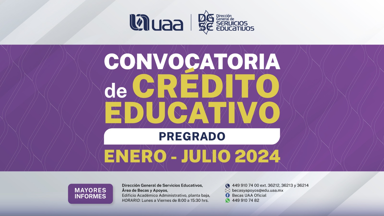 Convocatoria de Crédito Educativo pregrado enero-julio 2024