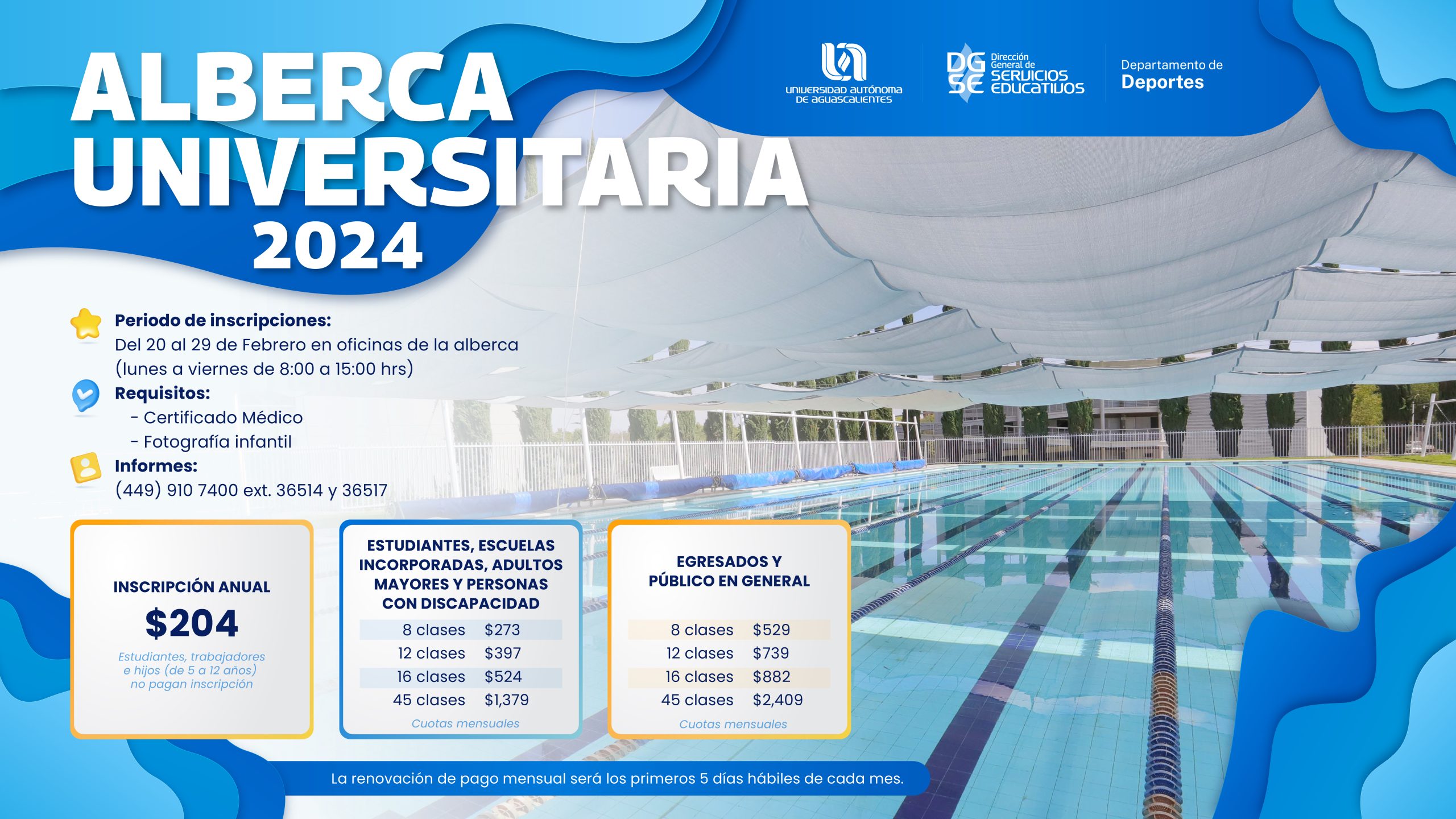 ALBERCA UNIVERSITARIA 2024