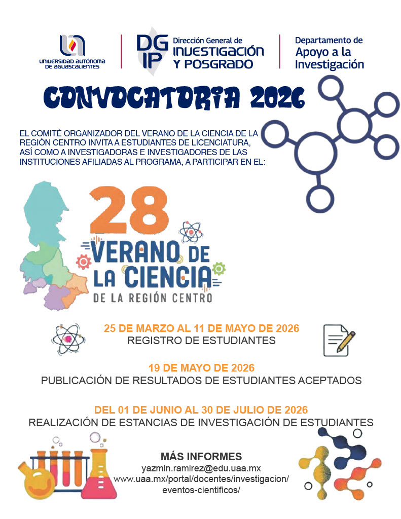 28° VERANO DE LA CIENCIA REGIÓN CENTRO