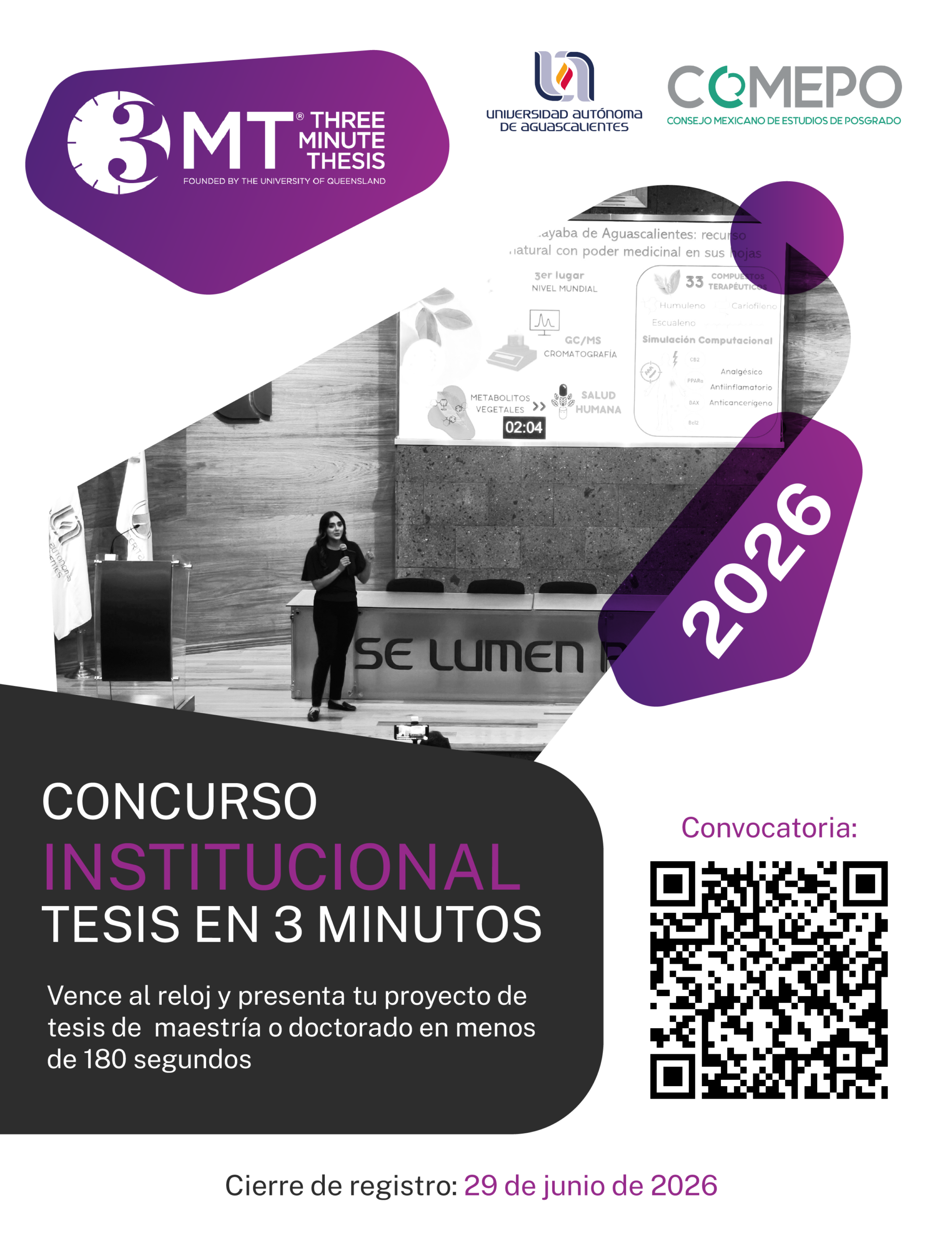 Concurso Institucional Tesis en Tres Minutos