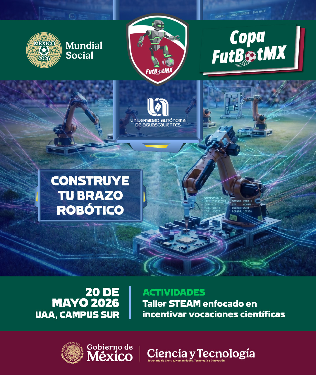 Copa FutBotMX ¡Sé parte del impulso nacional hacia la innovación!