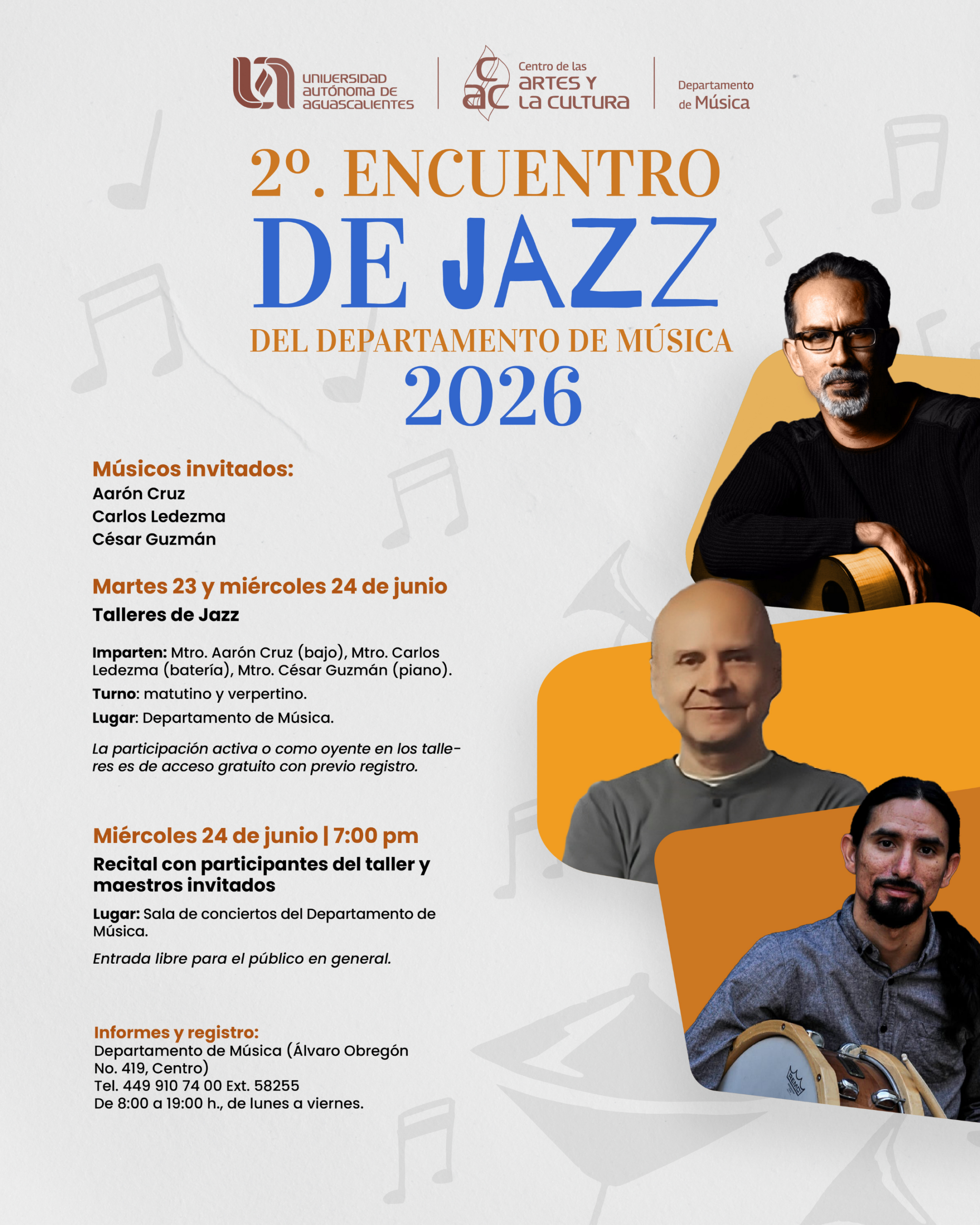 2o. Encuentro de Jazz del Departamento de Música 2026