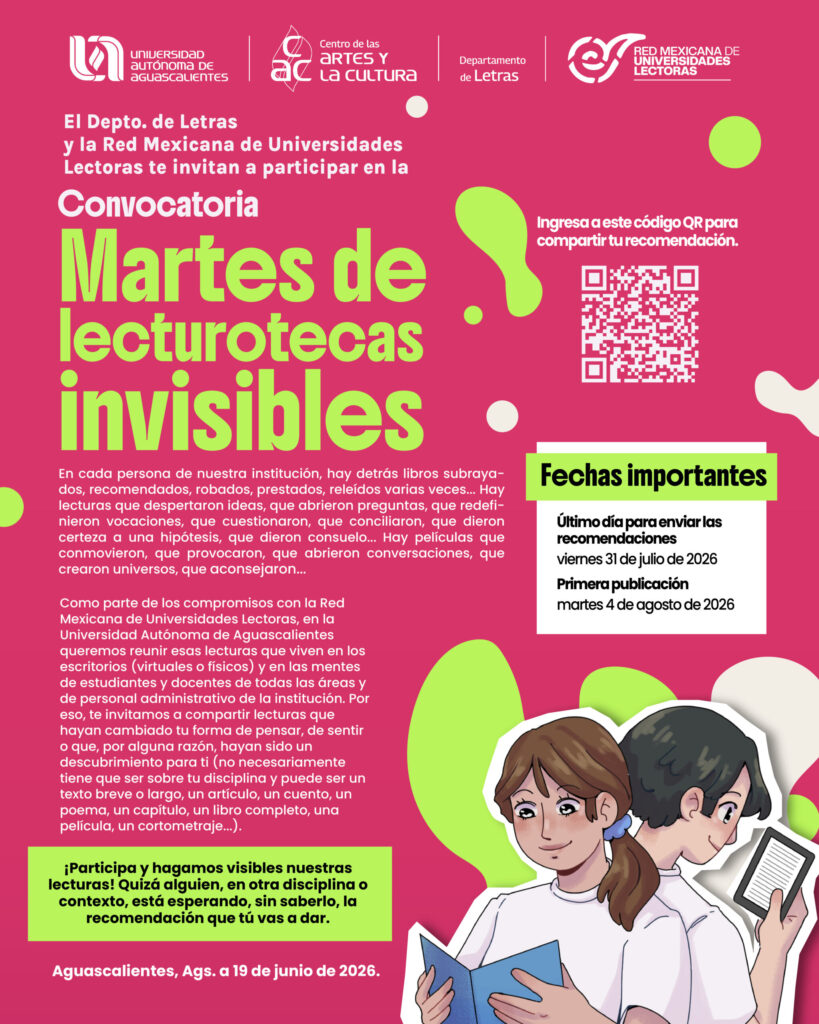 Convocatoria “Martes de lecturotecas invisibles”