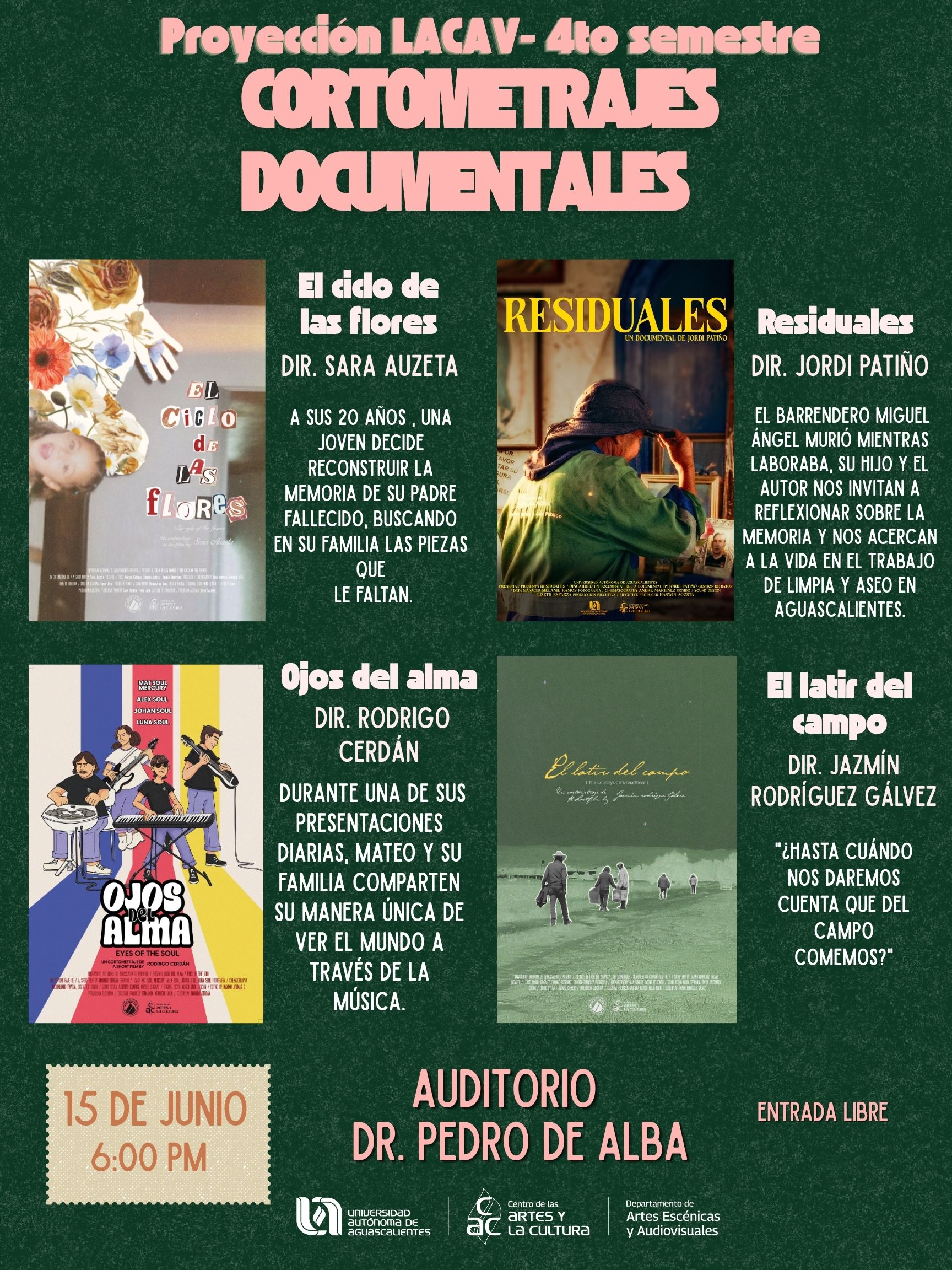 Proyección de cortometrajes LACAV: Cine Documental
