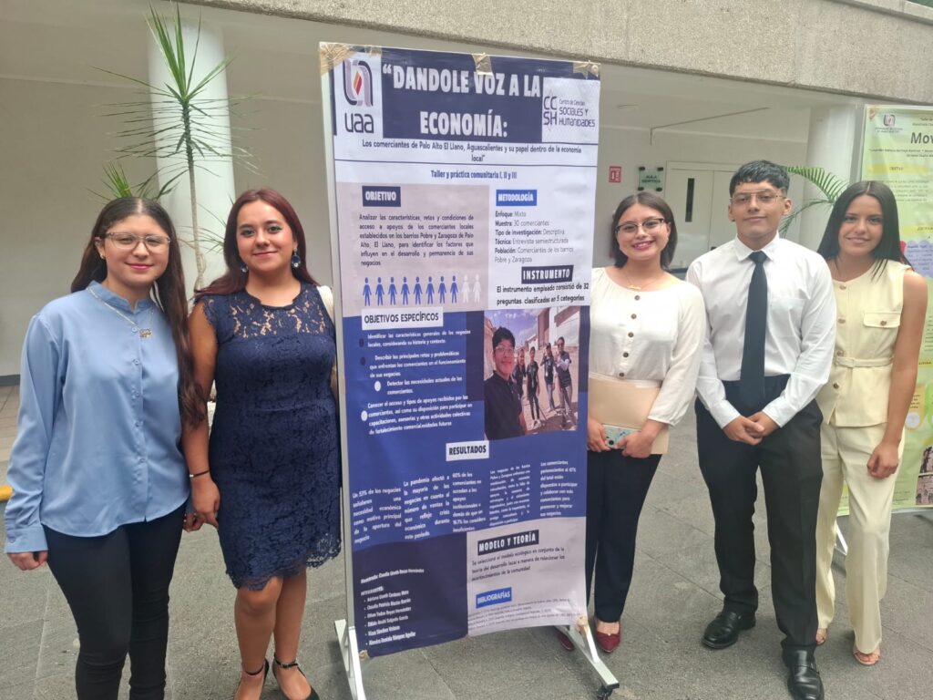 Estudiantes de la UAA dan voz a comerciantes de Palo Alto y revelan retos para fortalecer la economía local