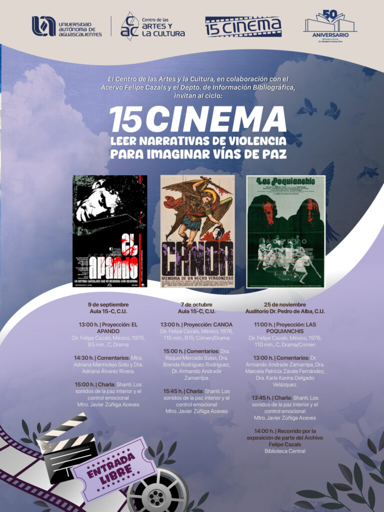 15 Cinema: Leer narrativas de violencia para imaginar vías de paz