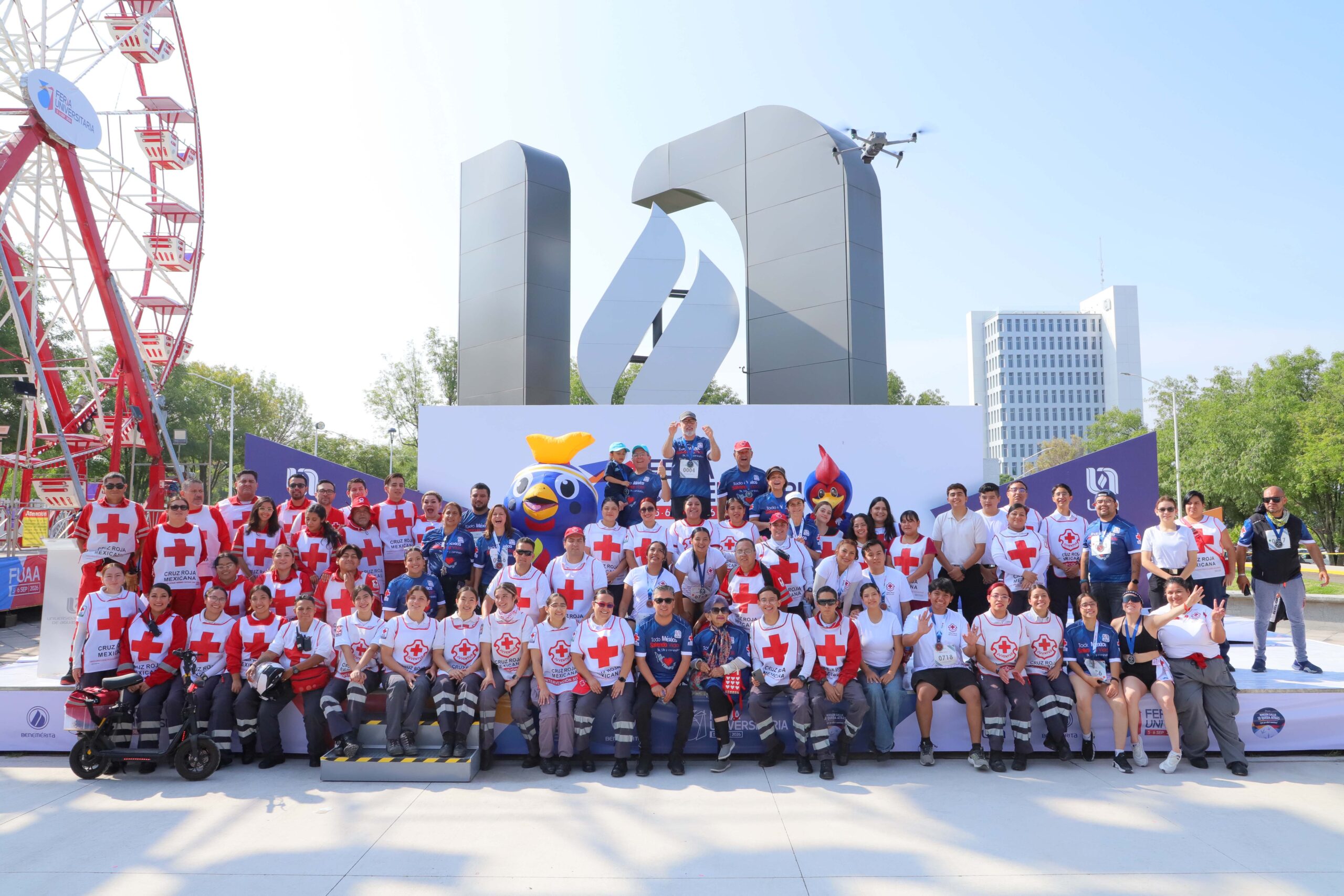 Rompe récord de participación la Carrera Atlética de la UAA en alianza con la Cruz Roja