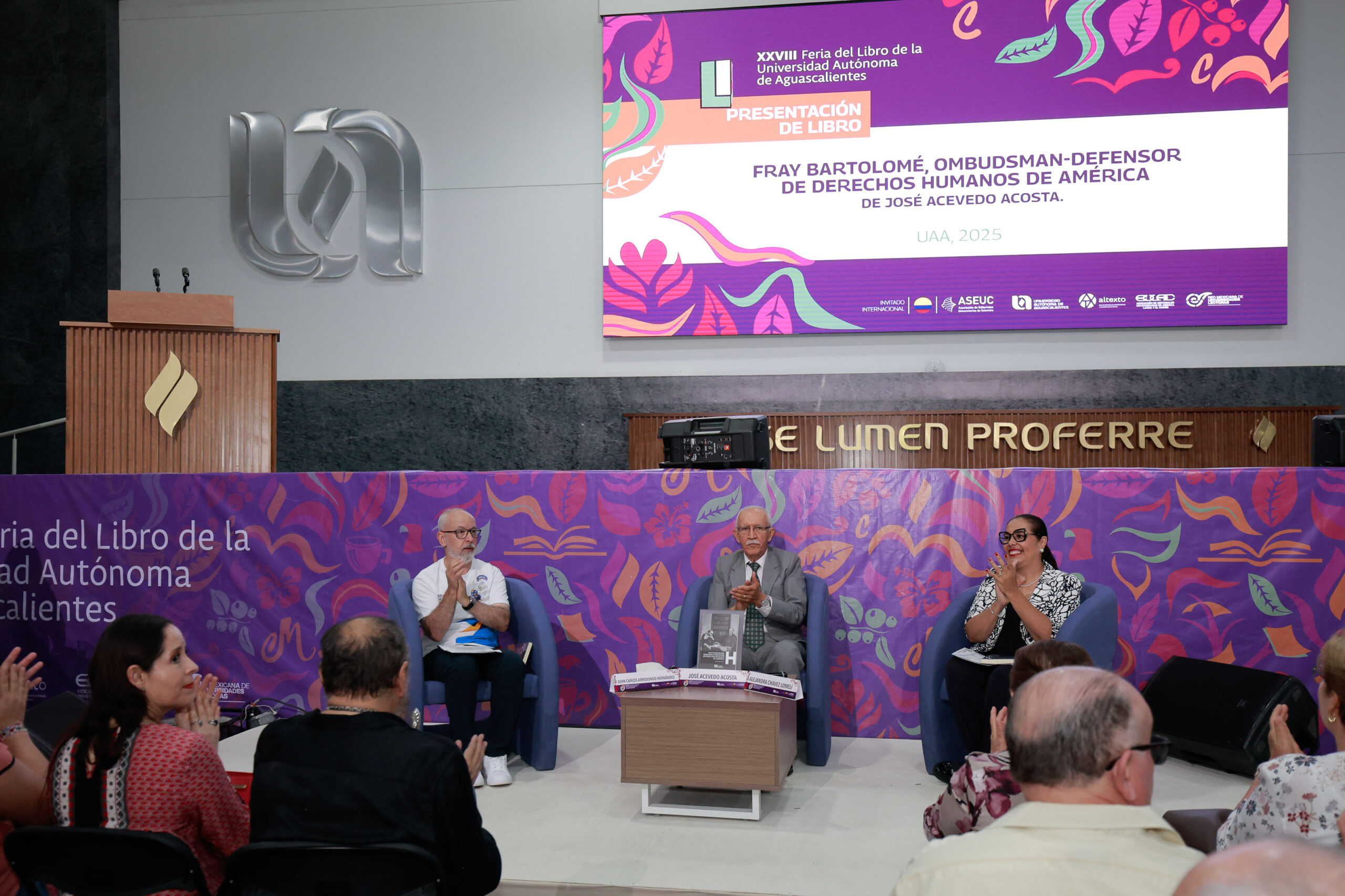 Rector de la UAA modera la presentación del libro: “Fray Bartolomé: ombudsman de los derechos humanos de América”